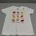 Maple Leaf Autumn Tree Orange Fall Leaves Season for Kids T-Shirt (White, 3T)