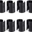 24 Pcs 12 Pairs Wire Shelving Shelf Lock Clips for 1 Inch Post - Shelving Sleeves Replacements for Wire Shelving System (1 Inch Dia)