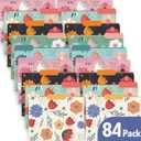 84 Pack Decorative File Folders, 1/3 Cut Tab Floral Colored Folders Letter Size 8.8 x 11.6 Inch, Assorted 6 Styles Filing Folder for Office School Business