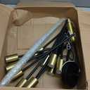 33" Modern Chandelier Ceiling Light Fixture, 12-Light Sputnik Chandeliers Gold and Black Mid Century Chandelier Over Table, Height Adjustable Chandeliers for Dining Room Living Room Kitchen Island