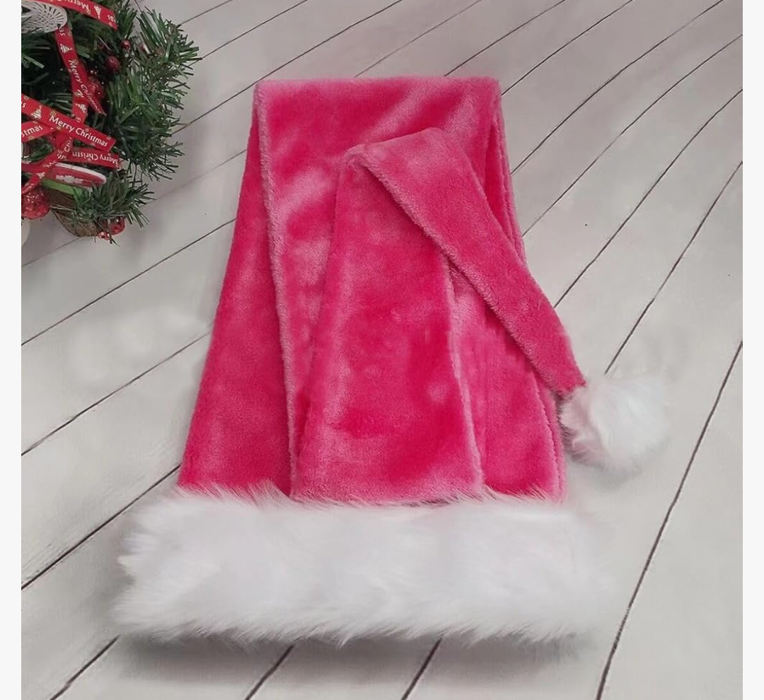 Long Santa Hat 5 Feet Deluxe Christmas Hat for Adults Unisex New Year Festive Party Christmas Supplies