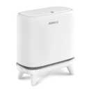 Bathroom Trash Can with Lid, Vacuum Adsorption Small Garbage Can 3.2 Gallon Press Top Lid Trash Bin with Legs Waterproof Waste Basket for Bathroom Bedroom Office Home RV