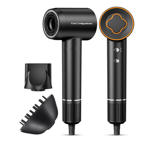 Cosy Companions High-Speed Ionic Hair Dryer, 150000 RPM Brushless Motor for 2-5 Min Fast Drying, Low Noise Blow Dryer Reduces Frizz & Heat Damage, Lightweight Hair Dryer with Diffuser & Nozzle 