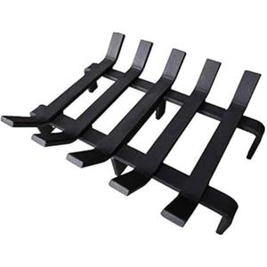 Fireplace Log Grate Heavy Duty Solid Steel Fire Place Wood Stove Firewood Holder 13 x 10 x 4 Inch