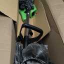 Electric Weed Wacker Cordless Eater 2 Battery, Foldable and Lightweight Grass Trimmer/Brush Cutter,5 Types Blade & Wheels 21V 4.0Ah Battery (2 Pieces) Powered for Garden and Yard (Foldable)