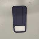 LAUDTEC Silicone Kickstand Case Compatible with iPhone 17 Pro, Vertical and Horizontal Stand Hand Strap Metal Kickstand Cover, Flexible Soft Liquid Silicone Stand Case for iPhone 17 Pro (Blue)