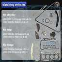 2.4L Timing Chain Kit with Head Gasket Set Fit for for Dodge Avenger 08-14/Journey 12-16, Chrysler 200 11-14/Sebring 07-10, for Jeep Patriot 09-15/Compass 07-15 2.4L L4, Replace for 4884868AB HS54664