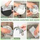 12PCS Non-Scratch Wire Dishwashing Rags, Multipurpose Wire Dishcloth, Silver Wire Cleaning Cloths for Home/Kitchen (Silver, 7.87 x 7.87 inches - 12PCS)