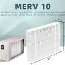 2-Pack 401 Replacement Filter Compatible with AprilAire 2400, Space-Gard 2400 Whole-House Air Purifier, MERV-10 Furnace Filter, 16x25x6 Air Filter