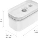 ZWILLING Fresh & Save Plastic Lunch Box, Airtight Food Storage Container, Meal Prep Container, BPA-Free, Grey, Semitransparent - Small (Gray)