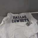 STARTER Men's NFL Team Mesh Print Graphic Pullover Sweatshirt Medium, White 