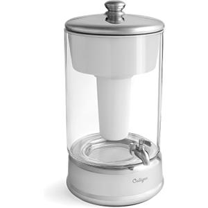 Culligan with ZeroWater Technology 40-Cup Glass Water Filter Dispenser Includes 5-Stage Advanced Water Filter, Certified to Reduce Lead, Total PFAS (Forever Chemicals), Fluoride, and Chlorine