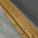 Bamboo Luggage Rack Foldable for Guest Room with Shoe Shelf