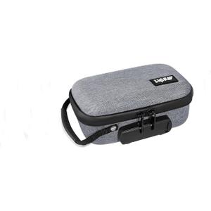 LYLEAF Smell Proof Bag Containers with Lock, Small Stash Box, Portable Hard Body Case (7Inch Grey) (7.1*4.3*2.75inch)