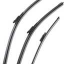 AUCERAMIC Wiper Blades Fit for Mercedes-Benz GLA250/CLA250 2014-2015, GLA45 AMG 2014-2015, Automotive Replacement Windshield Wiper Blades 24 "+19"+12"(Set of 3)