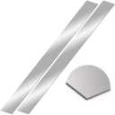 2Pcs 304 Stainless Steel Sheet Metal Gap Filler Trim Strip (30"x 2" x0.04")