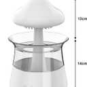 Cloud Rain Humidifier for Bedroom with Soothing Rain Sounds Sleep Aid, Waterfall Night Light, Mushroom Design Air MoisturizerRoom Decor Aesthetic For Living Room (White)