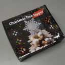 Christmas Tree Toppers Lighted with 6 Projection Modes, Christmas Snowflake Tree Topper with Built-in LED Rotating Lights, Silver 3D Glitter Projection for Xmas Party Holiday Decorations