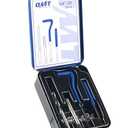 Orion Motor Tech Thread Repair Kit, 1/4"-20 Thread Repair Tool Set with HSS Drill Bit & 30 Thread Inserts, SAE Thread Repair Installation Kit for Rethreading Internal Threads with Carry Case