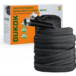 Garden Hose, Lightweight, Ultra Flexible, Durable, Kink-Free Garden Hose, RV, Marine and Camper Hose (50 FT)