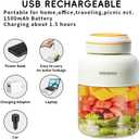 WISEBOND Portable Smoothie Blender for Shakes & Smoothies 43oz 1300ML large Capacity Cordless Juicer Cup Sharp Blades Powerful Blending Juice Vegetable Crush Small Ice for Kitchen Gym Outdoor (Green)