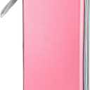 CD Case, Siveit DVD Case Holder 96 Capacity Hard Plastic CD DVD Disc Cases Storage Binder Wallet for Car Home Office Travel (Light Pink)