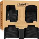 LASFIT Floor Mats for Mercedes Benz GLE SUV 2020-2026 350/450/ 53 AMG (Not Fit Coupe; Fit 5 Seats), All Weather TPE Anti-Slip Floor Liners Custom Fit GLE Car Mats, 1st & 2nd Row Set, Black