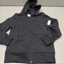 Amazon Essentials Hoodies - Boys' Zip-Up Sweatshirt, Black, Size 6-7 Years