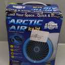 Arctic Air Ice Jet Personal Air Cooler, 3-Speed Room Cooler with Reusable Ice Packs, Portable Cooler with Multi-Directional Vent & 7 LED Lights, Whisper-Quiet Air Cooler for Room
