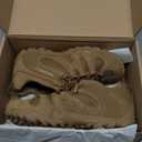 Merrell Men's Chameleon 8 Stretch Tactical Work Shoes, Waterproof Nubuck & Mesh Upper Ultra-Lightweight Hiking Combat Boots (10.5, Coyote)