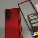 i-Blason for Samsung Galaxy Z Fold 7 Case MagSafe with Stand [9H+ Tempered Glass Screen Protector] [Hinge Protection] Wireless Charging Full-Body Protective Kickstand Case for Z Fold 7 (Red)