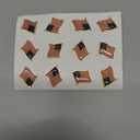 Patriotic Small Waving American Flag Enamel Lapel Pin, 1/2 Inch, Pack of 12