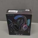 Gaming Headset for PC, Ps5, Switch, Mobile, Gaming Headphones for Nintendo with Noise Canceling Mic, Deep Bass Stereo Sound (Black Blue)