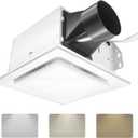 Bathroom Exhaust Fan with Light Combo,175CFM & 1.5 Sones,3-Color LED, Medium