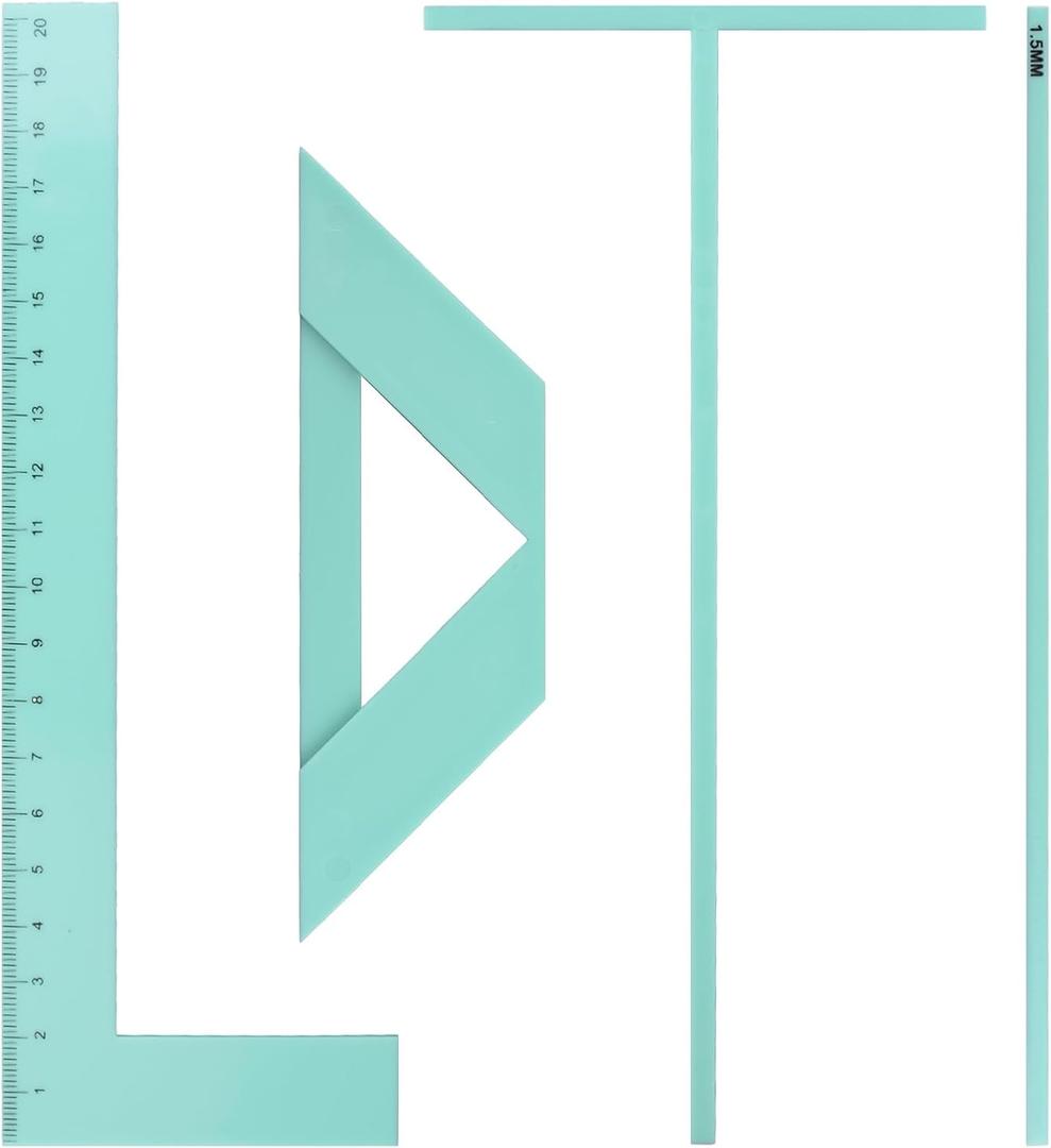 4Pcs Book Cover Maker, Green Acrylic Book Binding Kits Multi-Functional Bookbinding Cover Tool for Album Journal Planner Making Book Covers