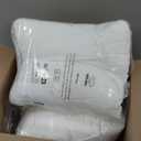 MIULEE Pillow Inserts 22x22 Inch Set of 2, Feather Mix Polycotton with Cotton Fabric Square Decorative Throw Pillows for Couch Bed Sofa