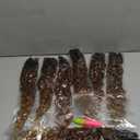 ToyoTress Boho Human Hair Locs - 14 Inch 8 Packs Natural Black Handmade Pre-Looped Crochet Hair For Black Women, Short Boho Butterfly Faux Locs With Human Hair Curls (14 Inch,1B-8P)