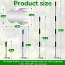 Garden Tools,Weeder Tool,63" Weed Puller Tool with Long Handle,Easy Weeding Without Bending or Squatting Down,Weeding Tools Suitable for Farm Planting,Gardening(Silver 12 Claws)