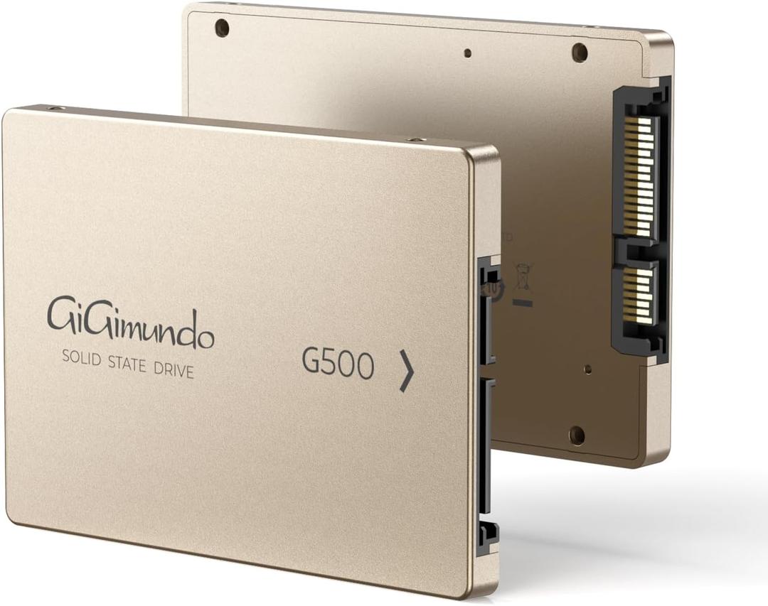 G500 2.5" SATA Solid State Drive 2TB  High-Speed SSD, Durable Lightweight Aluminum, Data Storage Solution for Laptops, Desktops, 2.5 SATA Enclosures - Rose Gold