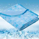 OIGAE Cooling Blanket for Hot Sleepers – Thin Summer Cooling Blanket Throw Size, Q-Max >0.5 Lightweight Cooling Throw Blanket for Bed, Couch, or Sofa – Snowflake Cool Blankets, (Blue, 50" x 70")