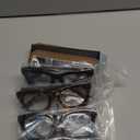 REAVEE 6 Pack Oprah Style Reading Glasses for Women Blue Light Blocking, Cute Square Computer Readers with Spring Hinge, +1.25