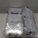 VERONES 10 Pack Glass Meal Prep Containers 2 Compartment Set, 30 OZ Airtight Glass Lunch Containers, Glass Food Storage Containers with Lids, for Microwave, Oven, Freezer & Dishwasher Friendly，Grey