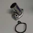 CarBole 45 degree Chrome Thermostat Housing Water Neck Compatible with Ford 260-302/351W