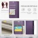 for Google Pixel 9 5G/ Pixel 9 Pro 6.3" Wallet Case with RFID Blocking Credit Card Holder, PU Leather Folio Flip Kickstand Protective Shockproof Cover Women Men for Pixel 9/ 9Pro Phone case (Purple)