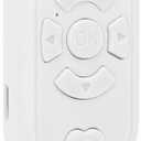 Bluetooth Page Turner Remote Control, Wireless Selfie Shutter, TikTok Scrolling, Compatible with iOS/, White