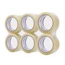 Amazon Basics Shipping Packing Tape for Moving and Sealing Boxes, Clear, 1.9 in x 60.3 yards, 1.8mil Thickness, 6 Rolls