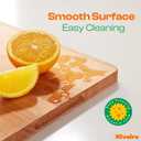 Riveira Cherry Wood Cutting Board  Gourmet Black Cherry Grandeur: 18 x 12 Wooden Cutting Board  Wooden Cutting Boards For Kitchen Decorative  Innovative Juice Grooves Cherry Wooden Chopping Board