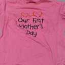 Tstars Our First Mother's Day Mom and Baby Matching Shirts - Mommy and Me Outfit Gift for New Moms and Infant (Pink, S)