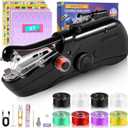 2026 Handheld Sewing Machine, Mini Portable Hand Sewing Machines for Beginners, Quick Stitching & DIY Crafts Electric Small Sewing Machine, Dual Power Supply Complete Sewing Kit for DIY Home Travel