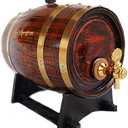 LUXURY Premium OAK Aged Sensations (3 Liter) Home Whiskey Barrel Dispenser for Liquor, Wine, Spirits, and Beer! Holds ENTIRE Bottle/Handle